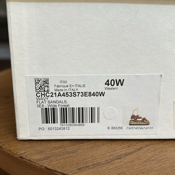 🐊 Chloe Wavy Sandals - sz 40 - Picture 10 of 14